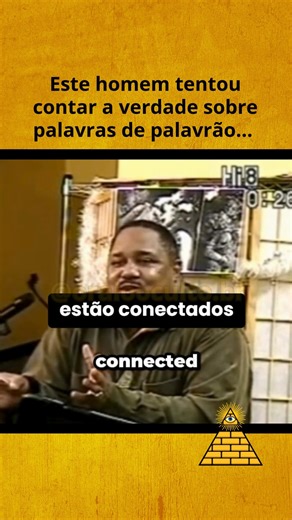 Raio Oculto 👁 on Instagram: "Este homem tentou contar a verdade sobre palavras de palavrão... 💡 Sabia que temos um livro chamado "Desperte Seus Poderes Mentais"? Leia pelo link no nosso perfil ou comente "LIVRO" e expanda sua mente agora 👈🧿 Comente "AMAZON" se você prefere em formato físico"