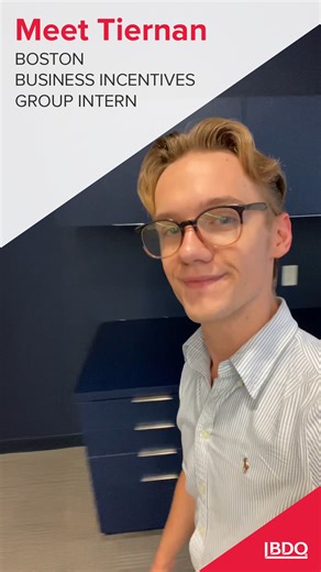 Join Tiernan, Business Incentives Group Intern, as he takes you through a day in his life at BDO's Boston office. Start your own journey at BDO - check out our career opportunities: https://bdousa.com/45Va6KK #GetToKnowBDO #BDOCareers | BDO USA