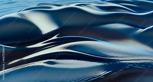 Blue ocean wave. Seamless 3D Animation of Beautiful Blue Abstract Waves.Create with using ai tools