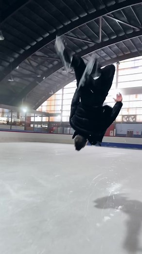 Skating Moves and Spills at the Indoor Ice Rink
