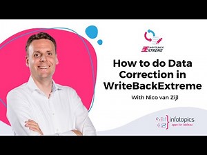 How to do Data Correction in WriteBackExtreme