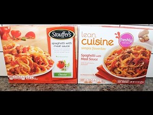 Stouffer’s Spaghetti with Meat Sauce vs Lean Cuisine Spaghetti with Meat Sauce