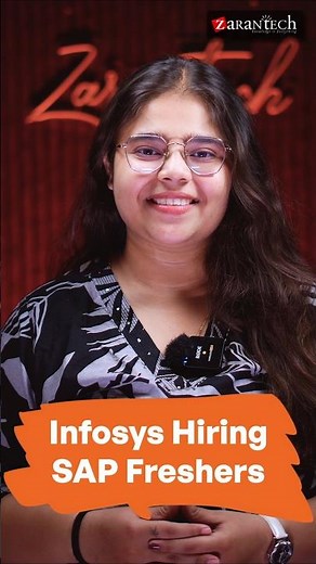 Infosys Hiring SAP Freshers | ZaranTech #shorts