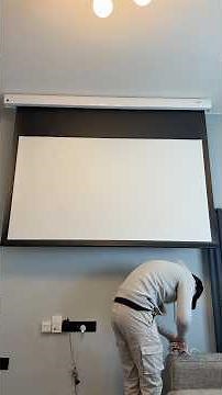Just installed this living room projector! big screen, no clutter! Ready to upgrade your space?