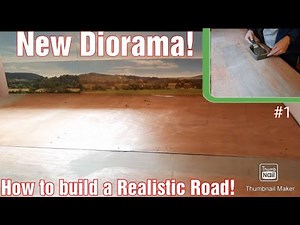The New 1/32 Model Farm Diorama Building Ep 1 - How to Build A Realistic Road!