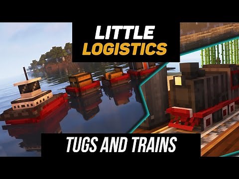 Little logistics tutorial / guide 1.18.2 - 1.19.2 Tugs and trains (minecraft java edition)