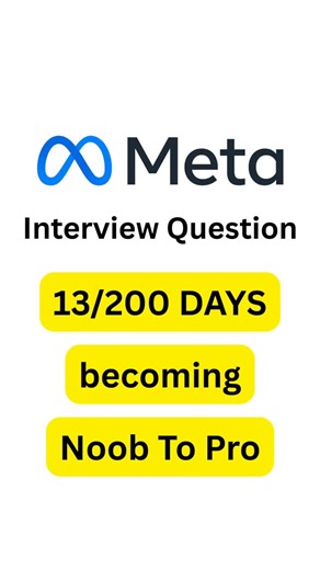 Coding Blocks on Instagram: "Day 13/200 of making you pro coder 💻 [leetcode, programmer, majority elements, coding, question, coder, dsa, interview, meta, coding skills,] #coding #learntocode #meta #dsa #interview"
