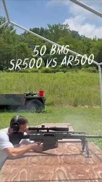 AR500 vs SR500 - .50 BMG Steel Target Test at 100 Yards