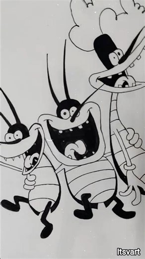 Cockroach gang drawing #art #ogy #cockroach