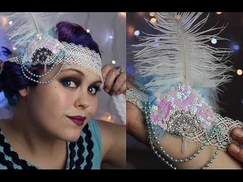 1920's flapper headband tutorial