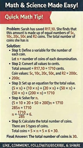 Equation from word problem #shorts #maths #uk #usa