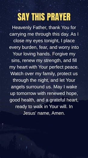 Before You Sleep Tonight, Pray This #prayer #quotes #jesus #motivation #love #thankjesus #night