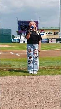 Singing the National Anthem at Spring Training!