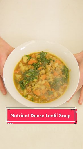 The beautiful thing about this soup is that all of the ingredients are easy for the body to digest. Most holiday foods take a toll on the body, making the digestive system work harder than it should. This soup gives your body a break, providing it with nourishing and cleansing foods. On top of that, it helps move food through the digestive tract, encouraging healthy elimination. #souprecipe #lentilsoup #recipeoftheday #quickrecipe #quickrecipes #veganrecipes #veganrecipes #recipes #recipe #recip