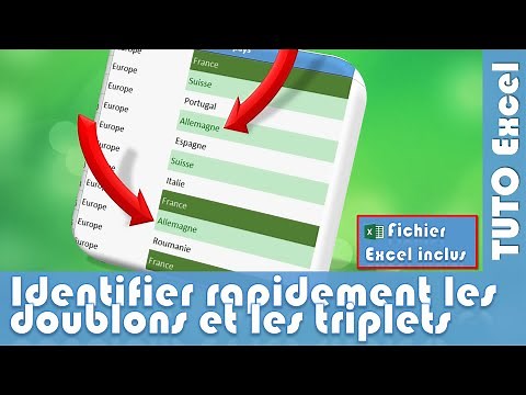 Comment identifier les doublons et triplets automatiquement sur Excel