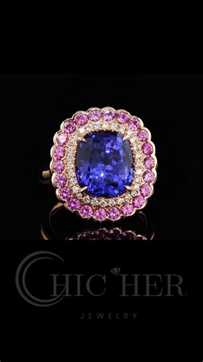 Behold our 4-carat cushion-cut blue sapphire, surrounded by not one, but two halos of brilliant diamonds. 😎 Find It Here 👉👉https://goo.su/iNWRUH 🥰CODE: FREE🙌BUY 3 GET 1 FREE Free Shipping & 60-day Free return ✨✈ #chicherjewelry #handmadejewelry #925silverjewelry #highjewelry #couplegoals #womenfashion #fashion #fashionjewelry #designlovers #GiftForHer #anniversarygift #birthdaygift #jewelrylover | Chicherjewelry