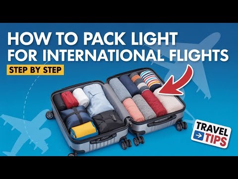 How to Pack Light for International Flights - Step by Step