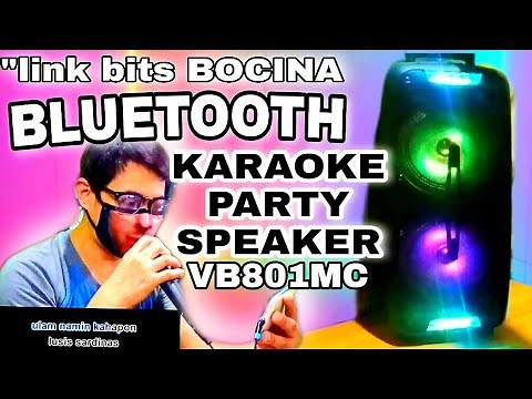 LINK BITS BOCINA BLUETOOTH KARAOKE PARTY SPEAKER /SHOPEE UNBOXING REVIEW AND TEST | LumagaVlog
