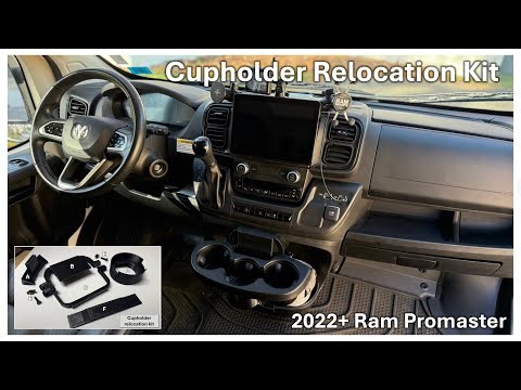 Ram Promaster Cupholder Relocation Kit : What you need to know+Can I install in 60 seconds?
