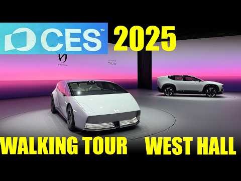 CES 2025 West Hall - Walking Tour - Full Walkthrough - Future Driving Tech