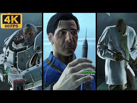 Father Companion Alternate Ending for Fallout 4. Cure Shaun - human or super mutant #fallout4