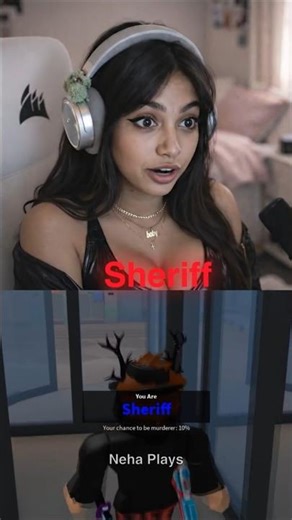 I am Sheriff In MM2. No crime in my area 🤣🤣 #roblox #robloxshorts #murdermystery2 #memes #shorts