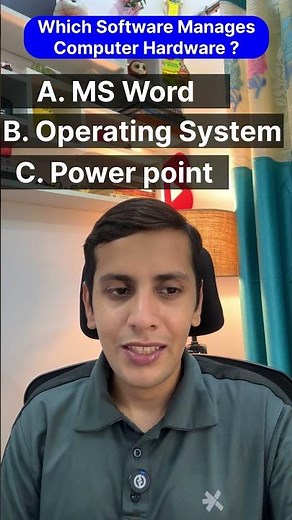 🔥 Which Software Manages Computer Hardware? 🖥️💻 | Computer MCQ | Computer Fundamentals | BCA C-101