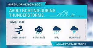 If you’re floating the idea of boating this Easter, remember to check the local and coastal waters forecast for your region at www.bom.gov.au/marine/?cid=013fb18 If the forecast includes thunderstorms, consider changing your plans. | Bureau of Meteorology