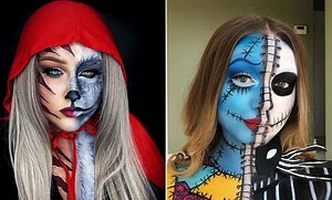 23 Half Face Halloween Makeup Ideas
