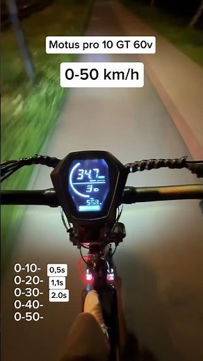 Motus pro 10 GT 60v 0-50 km/h