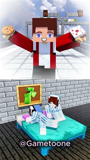 💭 JJ's STRANGE DREAM! 😍😱 | Minecraft Animation #shorts