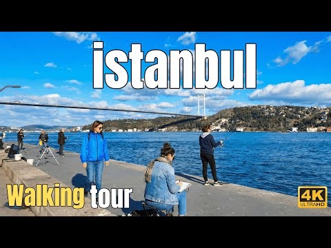 Istanbul Walking Tour 4K – From Arnavutköy to Bebek Along the Bosphorus Waterfront