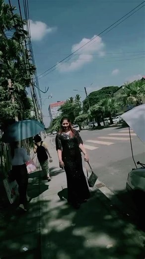 Elegant Evening Walk in a Sequined Dress