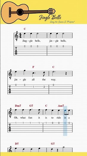 Jingle Bells - tab guitar