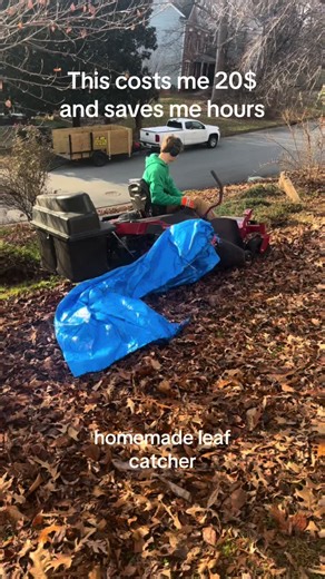 Only took 70 zip ties @Grow It We Mow It LLC appreciate you for the video #lamberglandscsaping #greensboro #landscaper #leafcleanup #diy