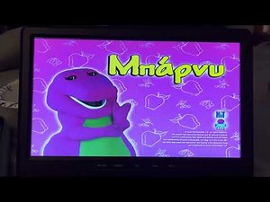 Opening to Barney all aboard for sharing greek dvd
