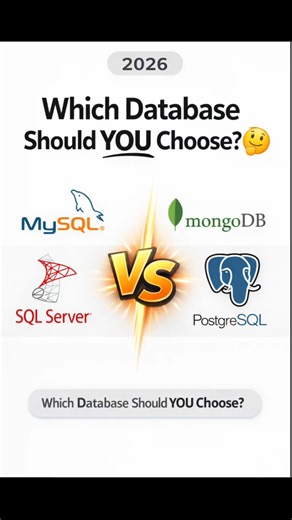 Best Database Kaunsa Hai? 🤯 MySQL vs MongoDB vs SQL Server #shorts #shortsfeed