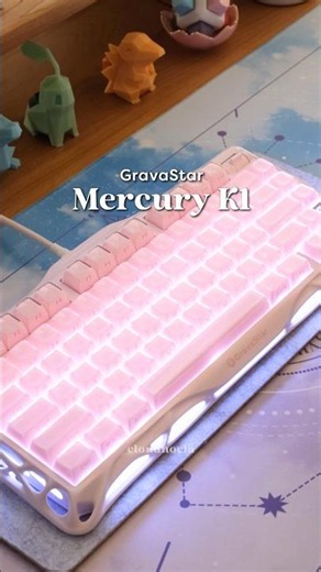 my FAVE CREAMY gaming keeb ✨ GravaStar Mercury K1