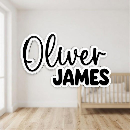 Personalized Name Wall Decor, Custom Metal Name Sign, Kids Room or Nursery Decoration - Etsy