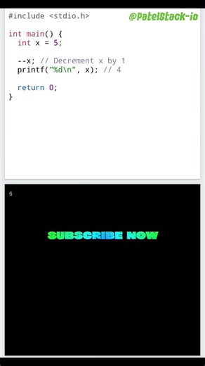 Coding vs. Mood 🤣 | Decrement Operator Explained | PatelStack-io #shorts #viral