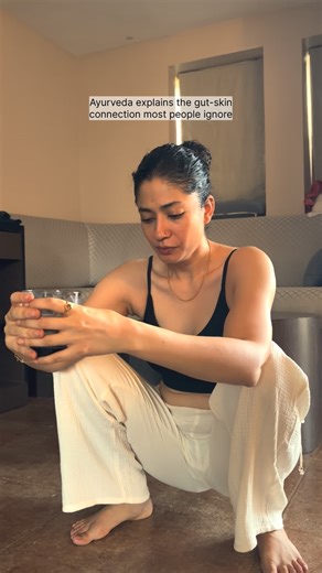 Kritika Soni | Ayurveda Skincare + Holistic Wellness on Instagram: "In Ayurveda, skin is not treated as a surface issue. It’s seen as a reflection of what’s happening inside—especially in the gut. At the centre of this connection is Agni—your digestive fire. Agni decides how well you digest food, absorb nutrients, and eliminate waste. When Agni is strong and steady: • nutrients are properly assimilated • waste is cleared efficiently • tissues are nourished evenly • the skin looks clear, calm, an