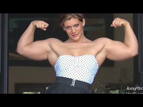 Amy Schmid Big Biceps Woman bodybuilder