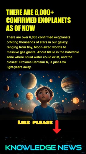 There are 6,000 confirmed exoplanets as of now🚀🪐 #solarsystem #planet #stars #space #universe #nasa
