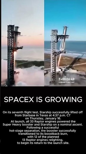 STARSHIP 7 _Starship's Seventh Flight Test