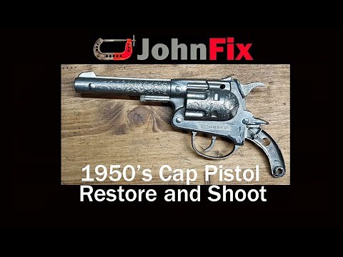 1950's toy cap pistol. Restore and shoot.