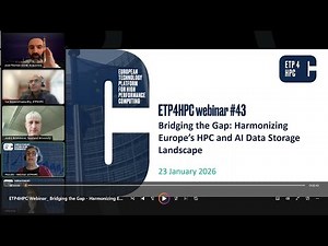 ETP4HPC Webinar - Bridging the Gap: Harmonizing Europe’s HPC and AI Data Storage Landscape