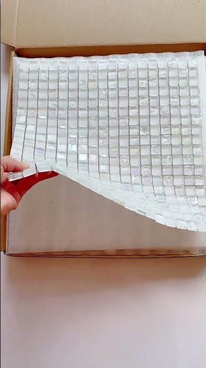 White Glass Mosaic Tile Showcase｜Clean & Modern Look