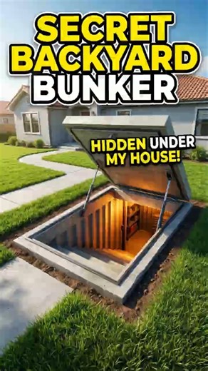 I Built a Secret Bunker Under My Backyard Hidden Container Shelter #construction #offgrid #bunker