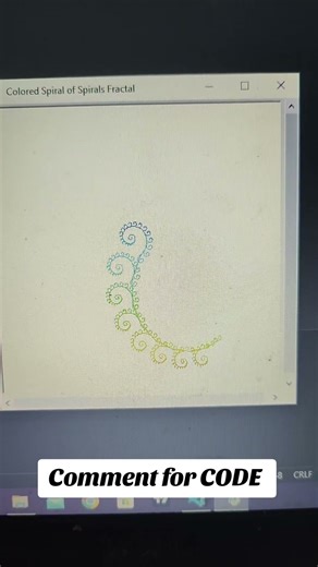 colored spiral animation using python #coding #pythonbeginner #pythontutorial #programming #python