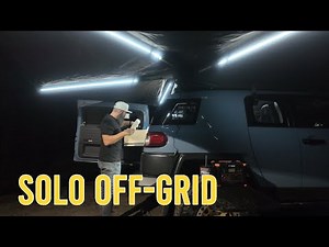SOLO Sunday Creek Camping in My FJ Cruiser | Peaceful Off-Grid Night